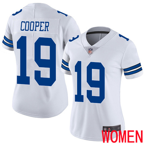 Women Dallas Cowboys Limited White Amari Cooper Road #19 Vapor Untouchable NFL Jersey->women nfl jersey->Women Jersey